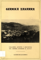 Cubierta del libro Gernika zaharra (Aldaba, 1988)